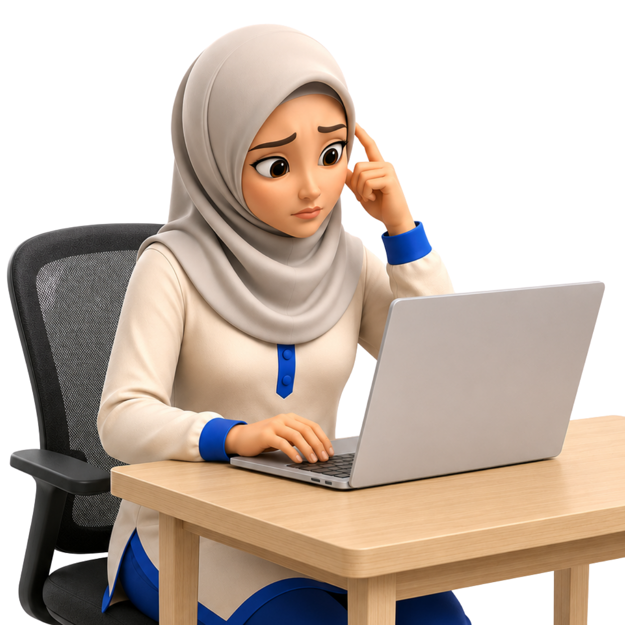 Ibu cuba menghasilkan worksheet menggunakan AI